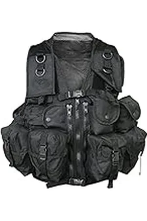 Mil-tec Tactical - Chaleco Militar Negro Talla:9 Ta.