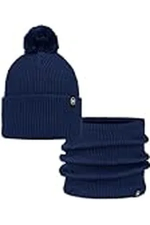 Buff ® Dúo Pack Knitted Gorro Renvi Midnight Azul y Knitted & Fleece Braga de cuello Renvi Midnight Azul Talla única Adulto