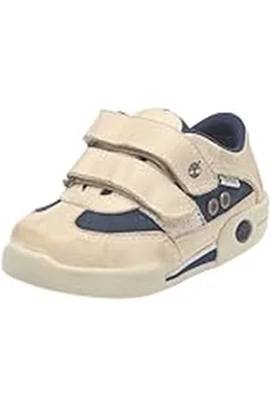 Timberland 44882M_Blanc cassé/Marine - Zapatillas de Cuero para niños, Color Blanco, Talla 25