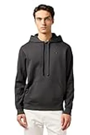 Wrangler Sign Off Hoodie Sudadera con Capucha, Color Negro, L para Hombre