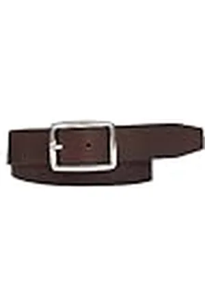Tommy Hilfiger Men Belt New Buckle Jeans 3.5 cm Leather, Multicolor (Testa Di Moro), 110