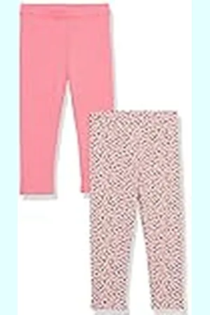 Amazon Leggings en Punto elástico de algodón Niña, Pack de 2, , 8 años