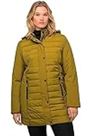 Ulla Popken Funktionsjacke,Stepp mit Kapuze, wasserabweisend, Chaqueta Mujer, 42/44