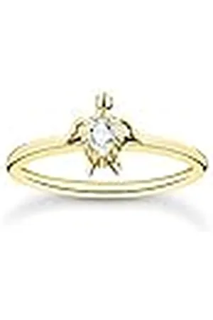 Thomas Sabo Anillo tortuga plata bañada en oro TR2401-414-14-56