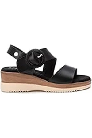 Xti Sandalia Mujer Negro - Calzado Cómodo y Versátil - Moda casual - Modelo 14394403 (Talla 37)