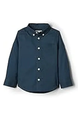 Amazon X Sofia Grainge Camisa Oxford con Cuello Bebé Niño, , 6-9 Meses