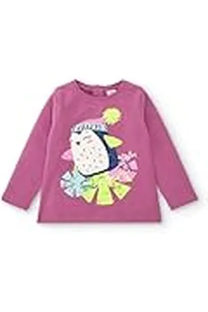 Tuc Tuc Camiseta de Manga Larga Color con Estampado de pingüino Patinador para niña de la colección Freezy (Talla 8 años)