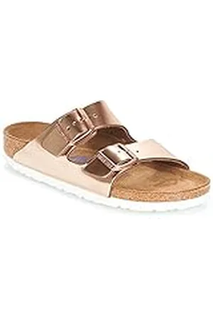 Birkenstock Arizona, Sandalia con Pulsera Mujer, color Marrón - Braun (Metallic Copper), talla 36 EU
