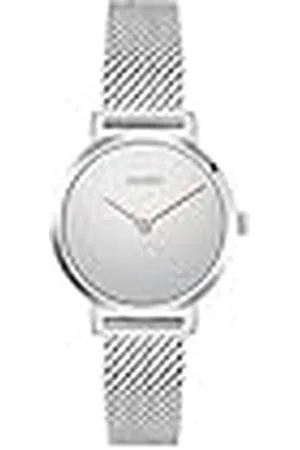 HUGO BOSS Reloj Analógico de Cuarzo para Mujer Colección #Cherish con Correa de Malla de Acero Inoxidable Plateada - 1540084