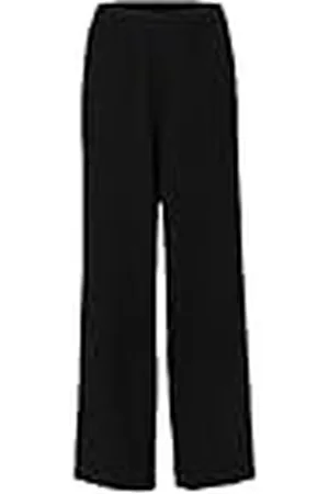 SELECTED SLFTINNI-Relaxed MW Wide Pant N Noos, Negro, 38W / 32L para Mujer