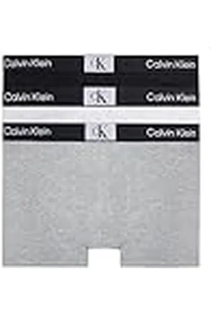 Calvin Klein Trunk 3Pk 000NB3528A, Boxer para Hombre, Black/White/Grey Heather, XS