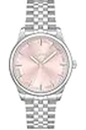 HUGO BOSS Reloj con Movimiento de Cuarzo de Tres Manecillas para Mujer Colección Graceful con Correa de Acero Inoxidable Plateada - 1502776