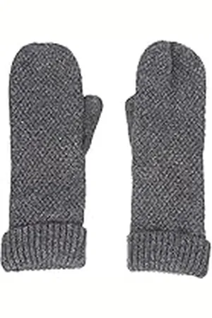 ONLY Manoplas Onlanelise Life Knit Lurex CC para mujer, color gris medio melange/detalles de lúrex, talla única UE, 1 par