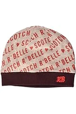 Scotch&Soda R´Belle Knitted Beanie with Allover Print Sombrero, , Medium para Niñas