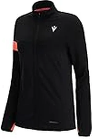macron Run Scc Corina Light Stretch Full Zip Top Blk/Ncor Wmn Sudadera, Mujer, Negro-Coral, L