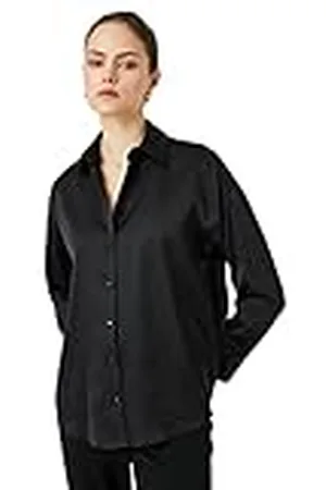 Koton Satin Shirt Long Sleeve, Camisa Mujer,