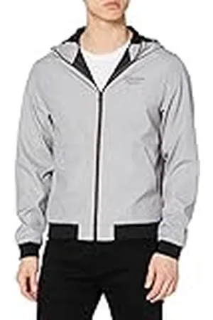 JACK & JONES JJESEAM Jacket Hood Noos Chaqueta, Gris claro, XL para Hombre