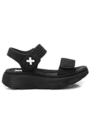Xti Sandalia Mujer Negro - Calzado Cómodo y Versátil - Moda casual - Modelo 14398605 (Talla 39)