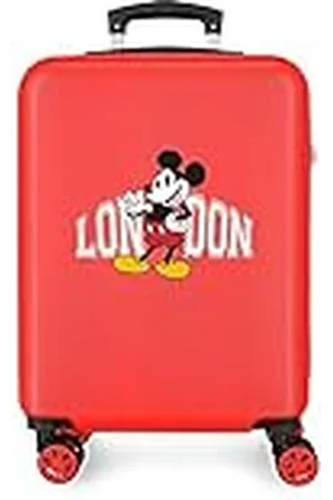 Disney Mickey & Minnie trip to London maleta de cabina Rojo 38x55x20 cms Rígida ABS Cierre de combinación lateral 35L 2 kgs 4 Ruedas dobles equipaje mano