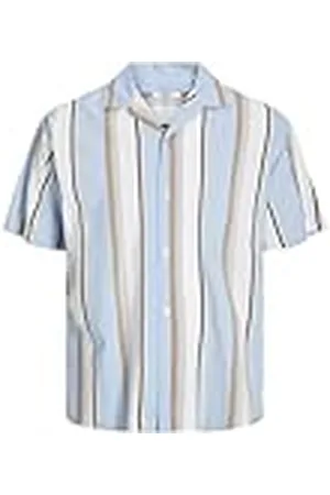 JACK & JONES Jprblapalma Resort Camiseta S/S Sn Camisa de Manga Corta, , M para Hombre