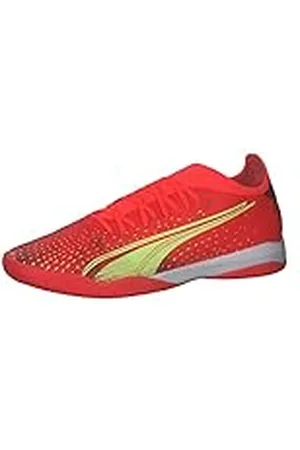 PUMA Ultra Match IT, Zapatillas de fútbol Hombre, Fiery Coral-Fizzy Light Black, 36 EU