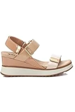 Xti Sandalia Mujer Beige - Calzado Cómodo y Versátil - Moda casual - Modelo 14384705 (Talla 37)