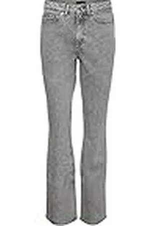 VERO MODA Vmselma HR Ra204 Vaqueros con Abertura Acampanada Pantalones, , 26W / 32L para Mujer