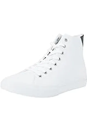 Tommy Hilfiger Zapatillas para Hombre Sneaker High-Top, (White), 44