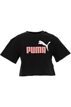 PUMA ESS 2 Color No. 1 Logo​ Short Length tee G, Camisetas Niñas, Black