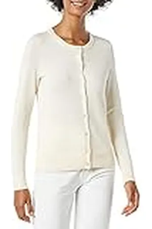 Amazon Jersey Cárdigan de Cuello a La Caja Ligero (Disponible en Tallas Grandes) Mujer, , S