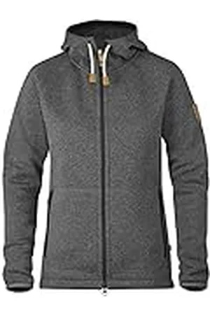 Fjällräven Övik Fleece Hoodie W Sweatshirt, Mujer, Dark Grey, M