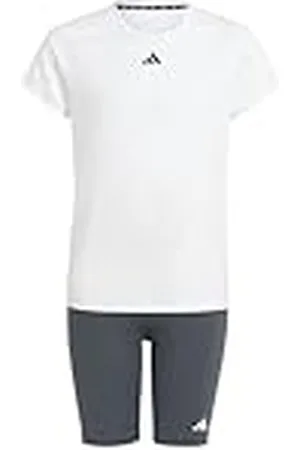 adidas Niñas Train Essentials Tee and Shorts Set Kids, , 13-14 Years