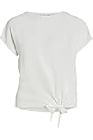 VILA Virasha S/S Tie Top/2/Ln Blusa de Manga Corta, , 42 Mujeres