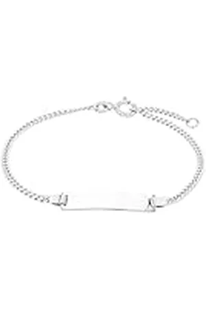 Amor Pulsera Ident de de ley 925 para mujer, 17+2 cm, plateada, en caja de regalo, 9048762