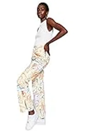 Trendyol Pantalones de Pierna Ancha de Cintura Alta de los años 90 para Mujer, , 38
