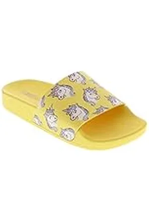 THE WHITE BRAND Unicorns, Sandalias con Punta Abierta, Azul (Yellow Yellow), 34 EU