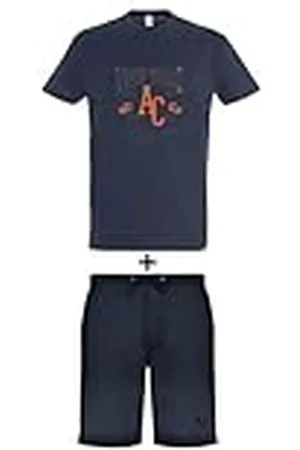 American College Ensemble Lot 2 Pièces T Shirt et Short Enfants Garçons Filles, Conjunto 2 piezas camiseta + pantalón corto Unisex Niños, , 10 Ans