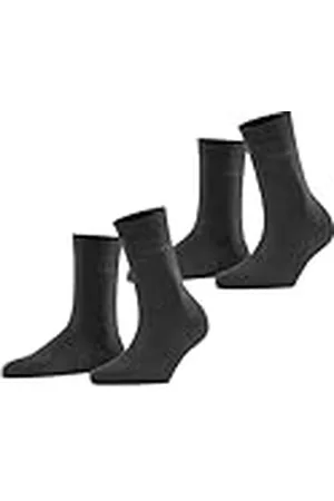 ESPRIT Basic Easy Multipack W So algodón lisos 2 pares, Calcetines Mujer, , 35-38