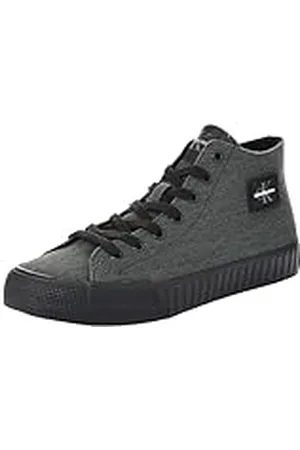 Calvin Klein Jeans Zapatillas Sneaker Vulcanizadas Hombre Skater Vulc Mid Laceup Cs Ml Dif Calzado, (Black), 40