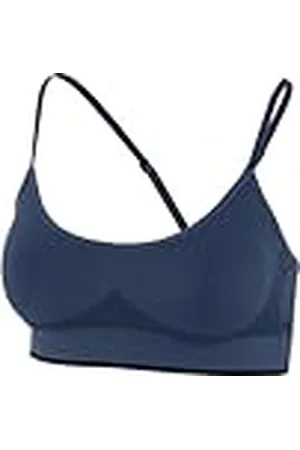 adidas Contour Deportivo sin Costuras Sujetador, Azul, XS para Mujer