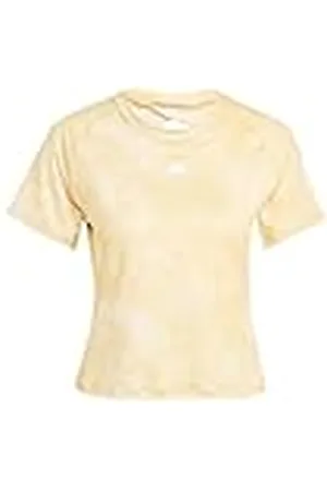 adidas Mujer Train Essentials AOP Flower Tie-Dye tee, Crystal Sand/Semi Spark, XXL