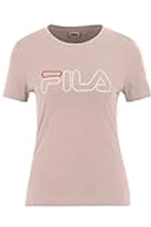 Fila Escudos Camiseta, Rosa Sepia, S para Mujer