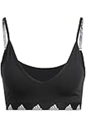 adidas Purebare Light-Support Bra Sports, Mujer, Black/White D-DD, XS