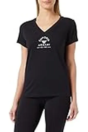 Emporio Armani Iconic Stretch Cotton Logoband Loungewear T-Shirt Mujer, , M