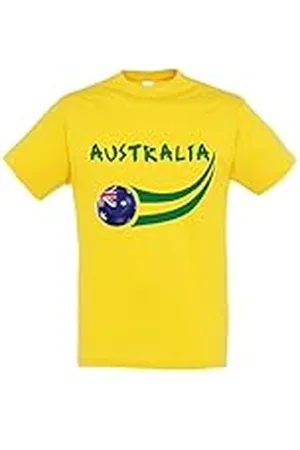 Supportershop Australia - Camiseta de Manga Larga para niño, Niñas, Camiseta, 5060542528221, , FR : L (Taille Fabricant : 8 ANS)