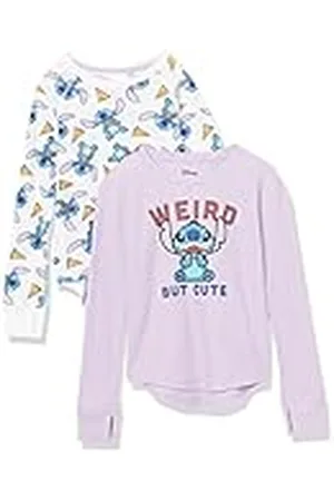 Amazon Disney | Marvel | Star Wars | Frozen Camisetas Térmicas de Manga Larga Niña, Pack de 2, , 4 años