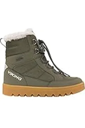 Viking Fleek Warm GTX Zip, Bota de Nieve, Pine/Olive, 38 EU Estrecho