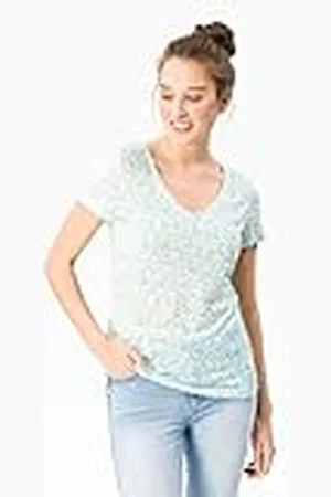 Supernatural W Base V-Neck tee 140 Printed Camiseta Térmica, Mujer, , XS