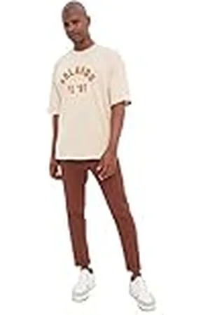 Trendyol Camiseta de Punto de Cuello Redondo estándar para Hombre Camisa, , XL