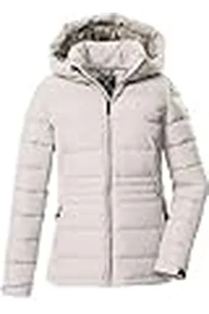 Killtec Kow 10 WMN QLTD JCKT 43302-000 - Chaqueta acolchada para mujer (aspecto de plumón, con capucha, 50), color blanco